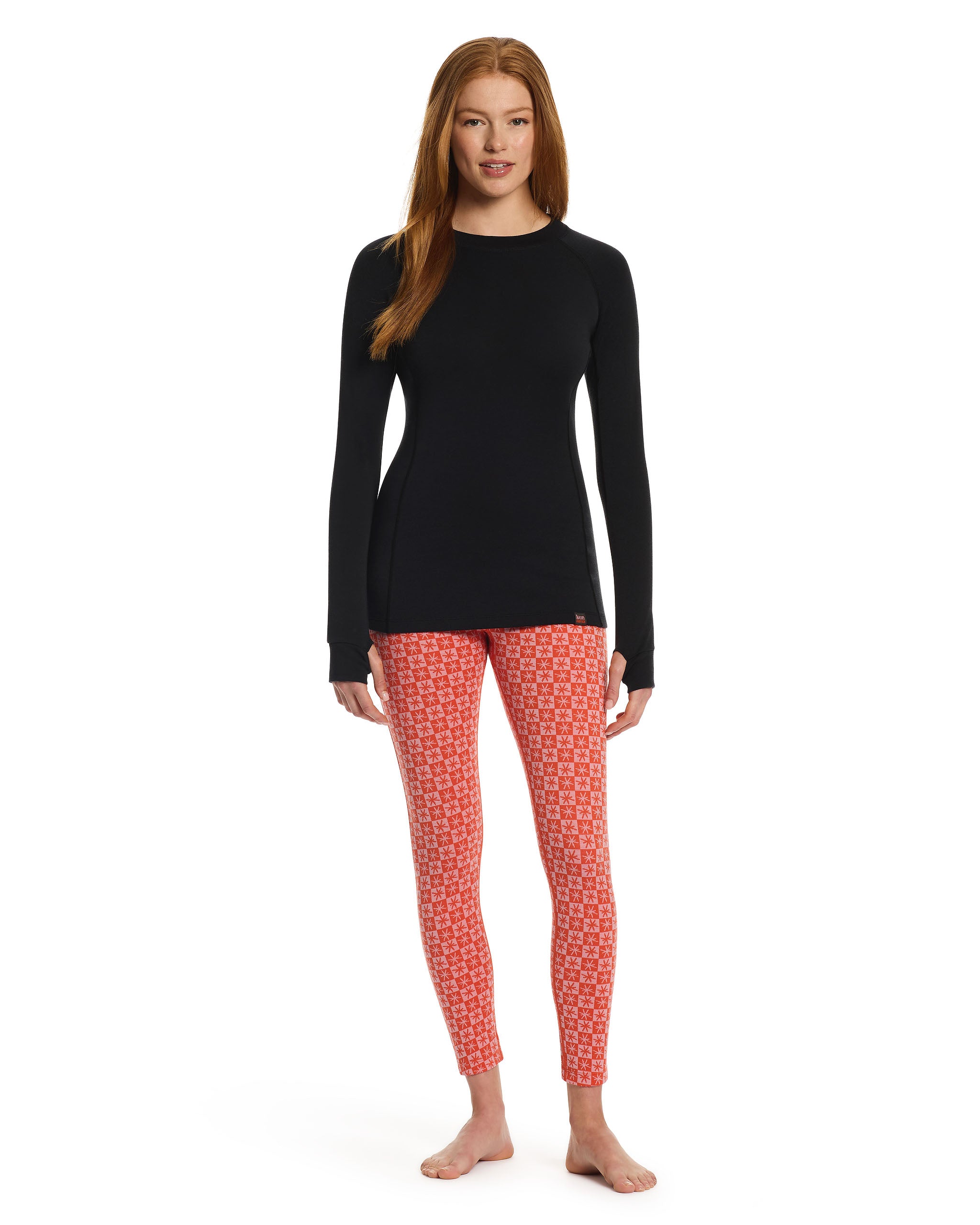 Snow Gum Merino Long Sleeve Jet Black