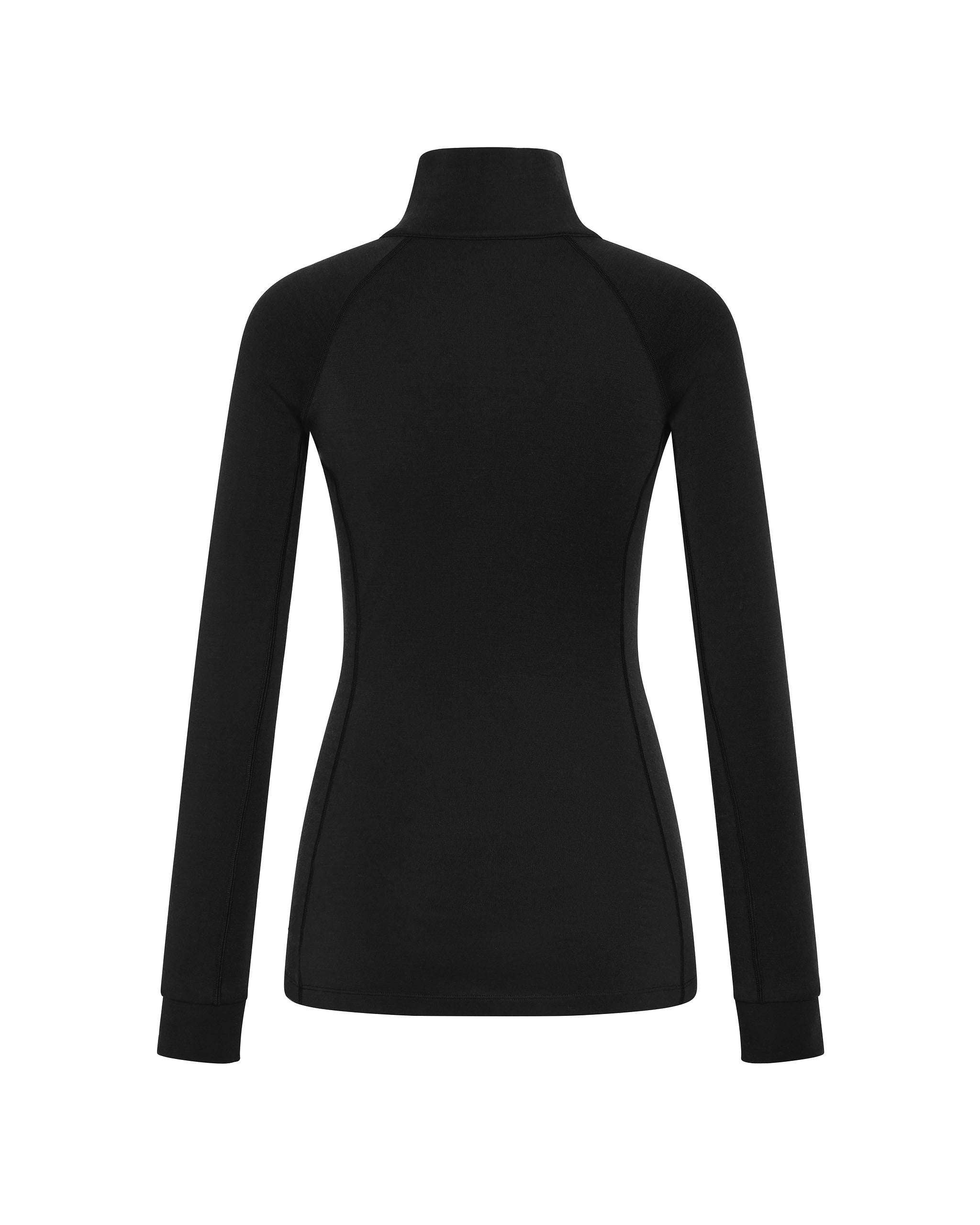Kosci Merino Half Zip Jet Black
