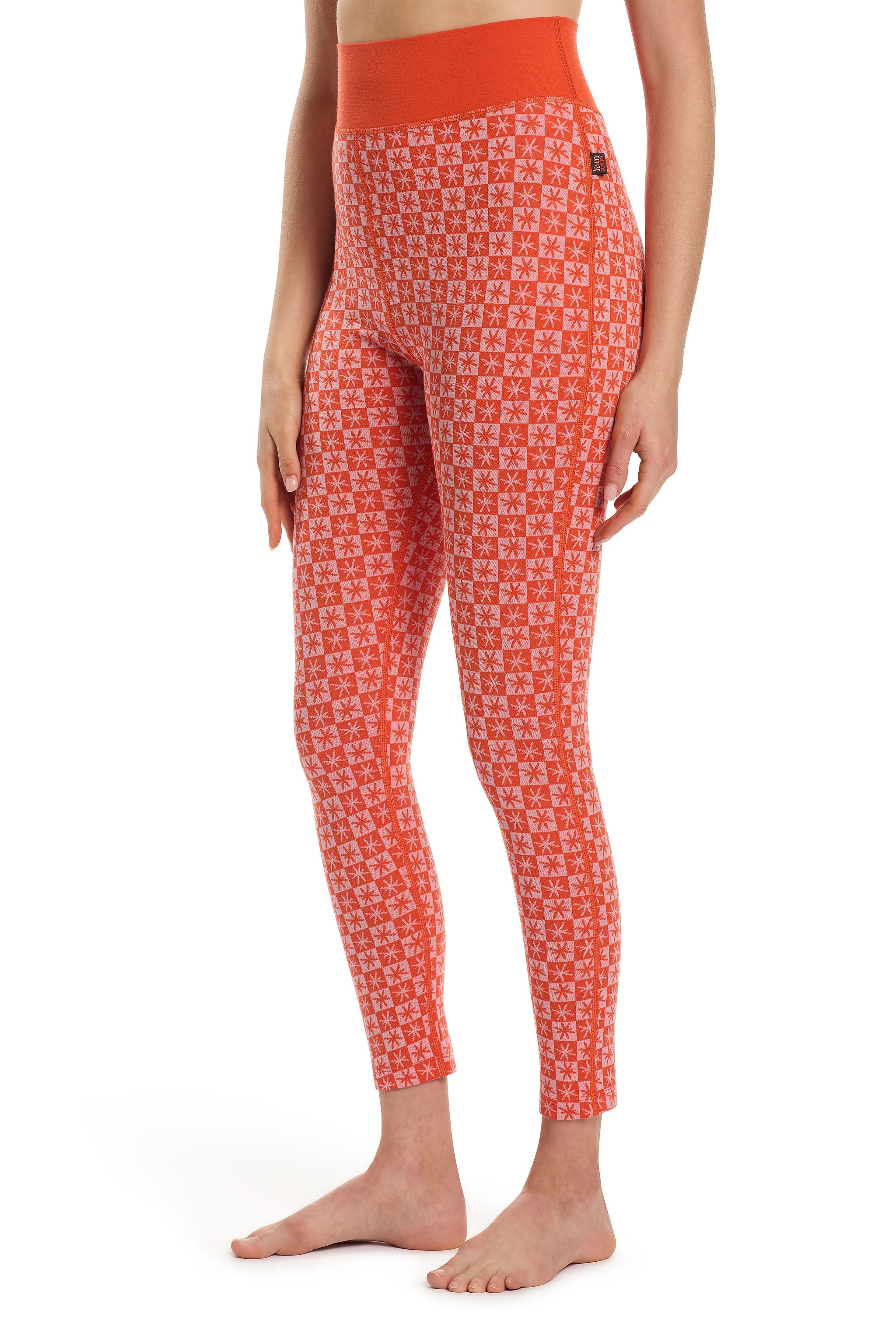 Brinda Merino Leggings Mandarin Red