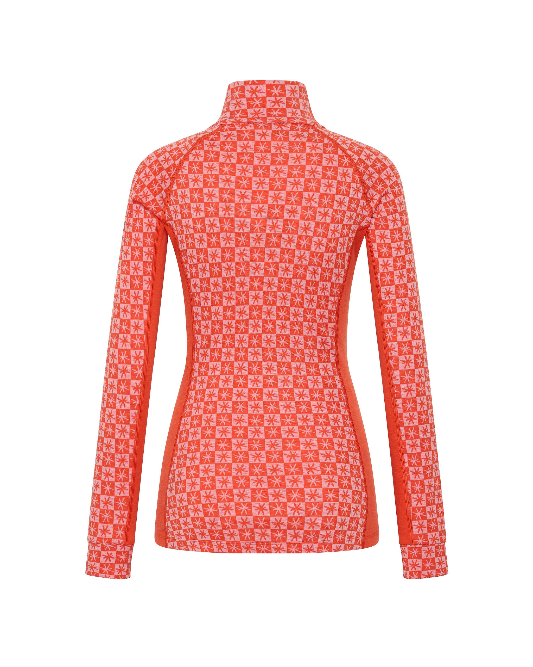 Kosci Merino Half Zip Mandarin Red