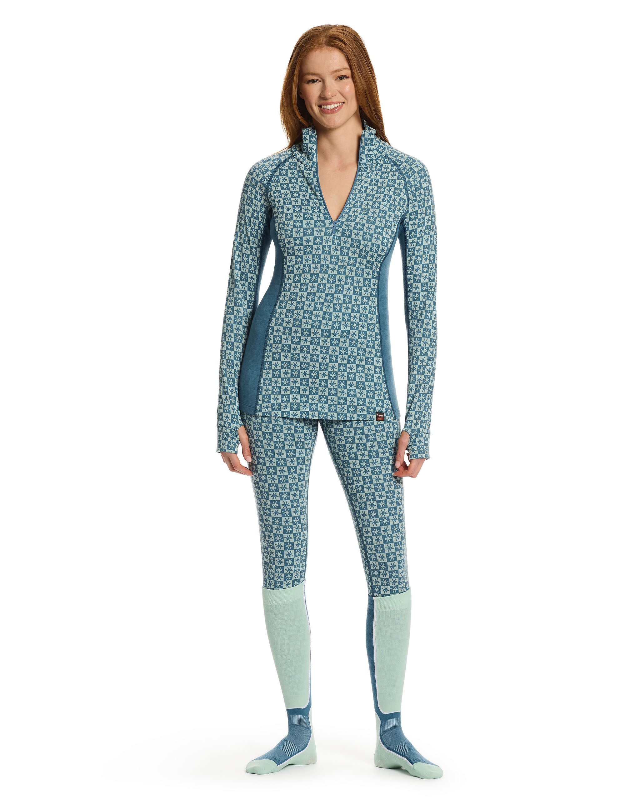 Kosci Merino Half Zip Oceanview