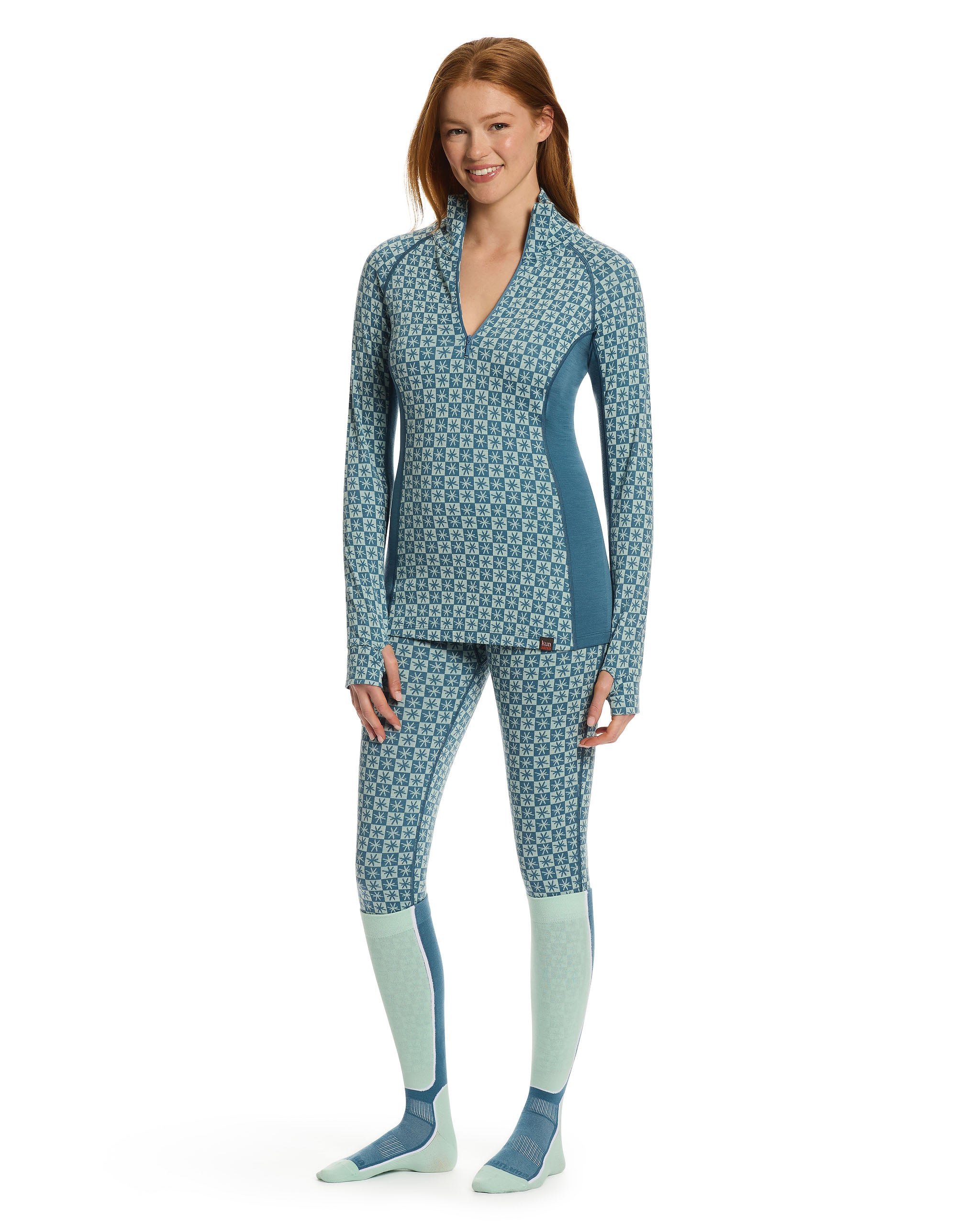 Kosci Merino Half Zip Oceanview